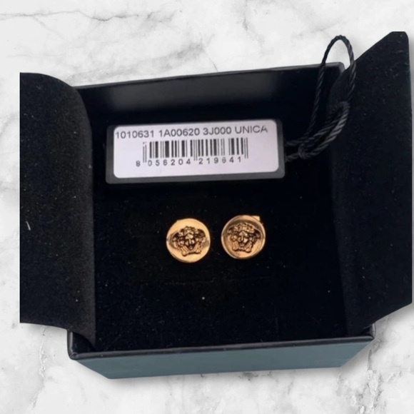 Like new!!!Versace Medusa Stud Earrings. Made in Italy. - Picture 3 of 5